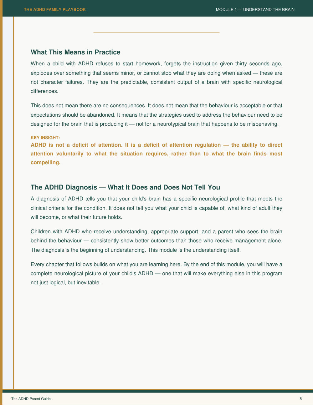Sample page 1 from The ADHD Family Playbook